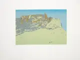 Alice Goldin, Table Mountain Face, screenprint on paper
