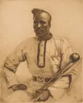 Dorothy Kay, Nongqai (Watchman), etching on paper