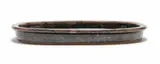 Esias Bosch, Rectangular dish, stoneware with granite glaze and iron decoration