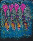 André Naudé, Abstract Composition, mixed media on card