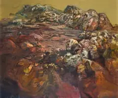 Joss Nell, Crater, South West Afrika, oil on canvas
