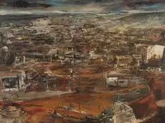 Helen Timm, City Landfill Project, oil on board