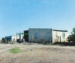 Walter Meyer, Reitfontein, Kalahari, oil on canvas