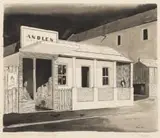 Fred Page, South African Street, South End P.E., lithograph on paper