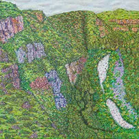 Mountain Landscape by Charles Felmore, oil on canvas, sold Jul 2024