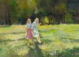 The Swing by Errol Boyley, oil on board, sold Jul 2024