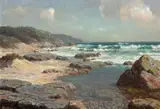 Roy Taylor, Near Morgan Bay, oil on canvasboard