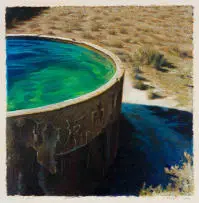 Jacobus Kloppers, Die Getuie (The Tide), oil pastel on paper