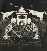 Fred Page, The Salad, linocut on paper