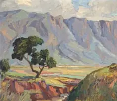 Gerard De Leeuw, Tzaneen, Transvaal, oil on canvas laid down on board