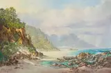 Gabriel de Jongh, Ocean and Rocks, oil on canvas