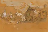 Gregoire Boonzaier, Demolition of the Old Cape Town, watercolour on paper