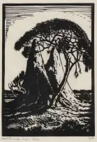 Jacobus Hendrik Pierneef, Miershope, S.W.A. (Nilant 113), woodcut on paper