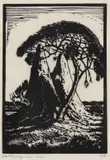 Miershope, S.W.A. (Nilant 113) by Jacobus Hendrik Pierneef, woodcut on paper, sold Jul 2024