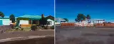 Clare Menck, House with Green Roof, Fraserburg II; Old Prison, Fraserburg II, two