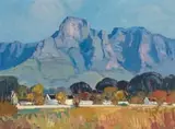 Piet van Heerden, Boschendal, oil on canvas laid down on board