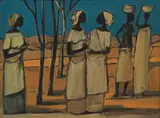 Jan Dingemans, Five Figures in a Landscape