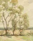 Erich Mayer, Landscape with Trees