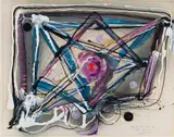 Christo Coetzee, Capital Form, mixed media and found object on paper