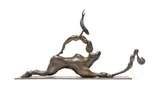 Andries Botha, Don Quixote Absurdum, bronze with dark brown patina