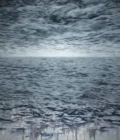Jake Aikman, Sea-Sea after Richter, 2007, oil on canvas