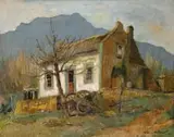 Terence McCaw, Cape Cottage with Wagon