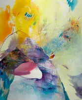 Paula Dubois, Sidetracked, mixed media on canvas