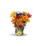 Anitra Nettleton, Flower Garden, handpainted glazed earthenware