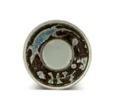 Brown- and blue-glazed stoneware bowl with a crocodile motif by Esias Bosch, offered Jun 2024