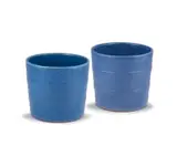 Globe Potteries, Pair of blue-glazed jardinières