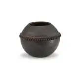 Nesta Nala, Pit-fired earthenware pot with relief patterns