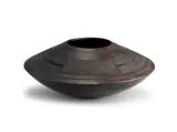 Thembi Nala, Pit-fired earthenware pot with relief and incised patterns