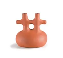 Hannah Massey, HAN Sculptural H Vessel II, natural terracotta stoneware
