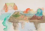 Jan Neethling, Still Life, watercolour and pastel on paper