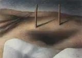 John (Jfc) Clarke, Dune Landscape, colour pastel on paper