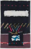 Durant Sihlali, Untitled (Abstract), mixed media with pigment and handmade paper