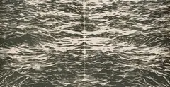 Jake Aikman, Here and Now/Janus Atlantic, woodcut on washi paper fixed to Fabriano, 300 gsm