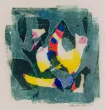 Hannatjie van der Wat, Untitled (Abstract), monotype on paper