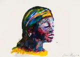 Nelson Makamo, Untitled (Woman with Eyes Closed)