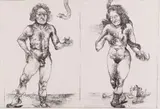 Diane Victor, Adam and Lilith, etching on paper