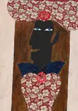 Nina Romm, Self Portrait with Roses