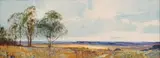 Christopher Tugwell, Landscape with Trees, oil on canvas laid down on board