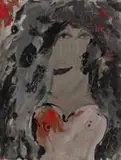 Nina Romm, Self Portrait with Bleeding Heart