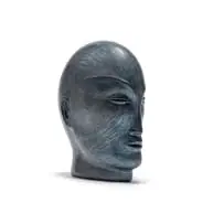 Anton Smit, Small Blue Head, GRP (Glass Reinforced Polymer)
