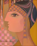 Profile by Bettie Cilliers-Barnard, oil on board, sold Jun 2024