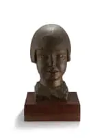 Moses Kottler, Cassie, 1936, bronze with a brown patina, on a wooden base