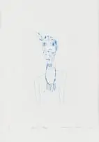 Georgina Gratrix, Bling Boy, colour etching on paper