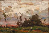 Going Home by Adriaan Boshoff, oil on canvas laid down on board, offered Jun 2024