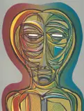 Antonio Fernandez, In Memoriam Charles Eglington by Cecil Skotnes, colour woodblock on paper, offered Jun 2024