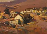 Zoar, Cape Province by Titta Fasciotti, oil on board, sold Jun 2024